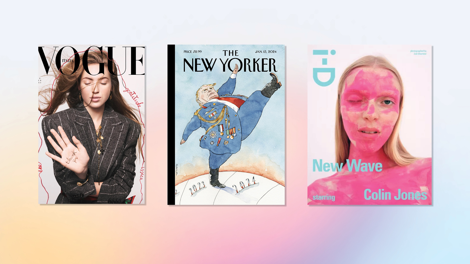 Kuvittajaa inspiroi The New Yorker, visualisti ihailee i-D:n tyyliä ja humoristisia juttuja kirjoittava toimittaja nauraa satiiriselle Reductress-lehdelle. Kokosimme yhteen aikkarialan ammattilaisten suosikkilehdet maailmalta! 